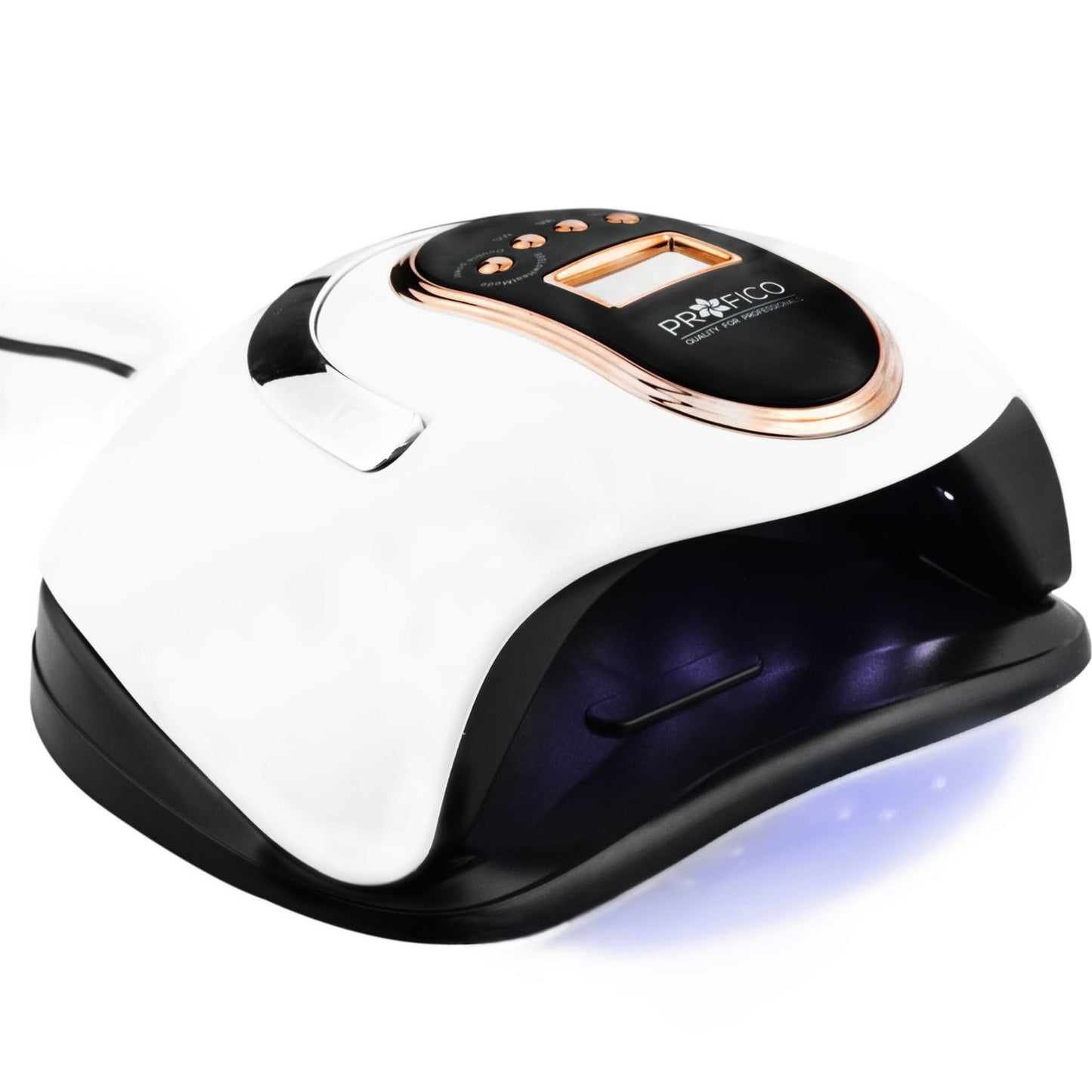 168w UV/LED-lampa med timerfunktion Vit