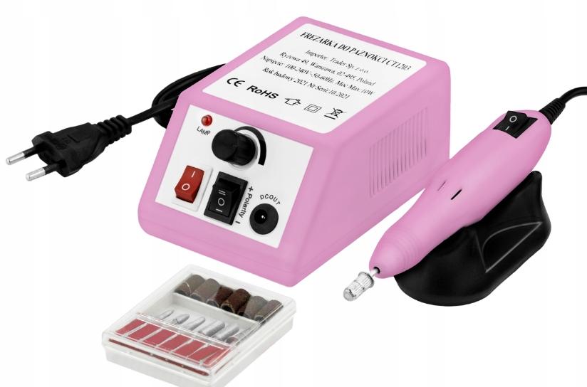Elektrisk Nagelfil 54 Tillbehör Manikyr Kit för Naglar Rosa