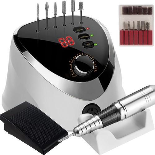 Elektrisk Nagelfil Manikyr Kit med Tillbehör