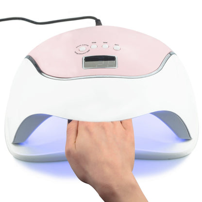 120w UV/LED-lampa med timerfunktion Vit