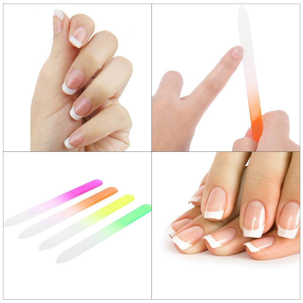 2-Pack Dubbelsidig Nagelfil i Glas 14cm
