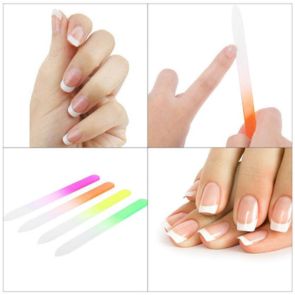2-Pack Dubbelsidig Nagelfil i Glas 14cm
