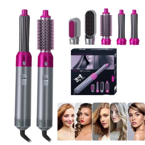5 i 1 Professionell Hårtork Hårkrullare Hair Curler Locktång