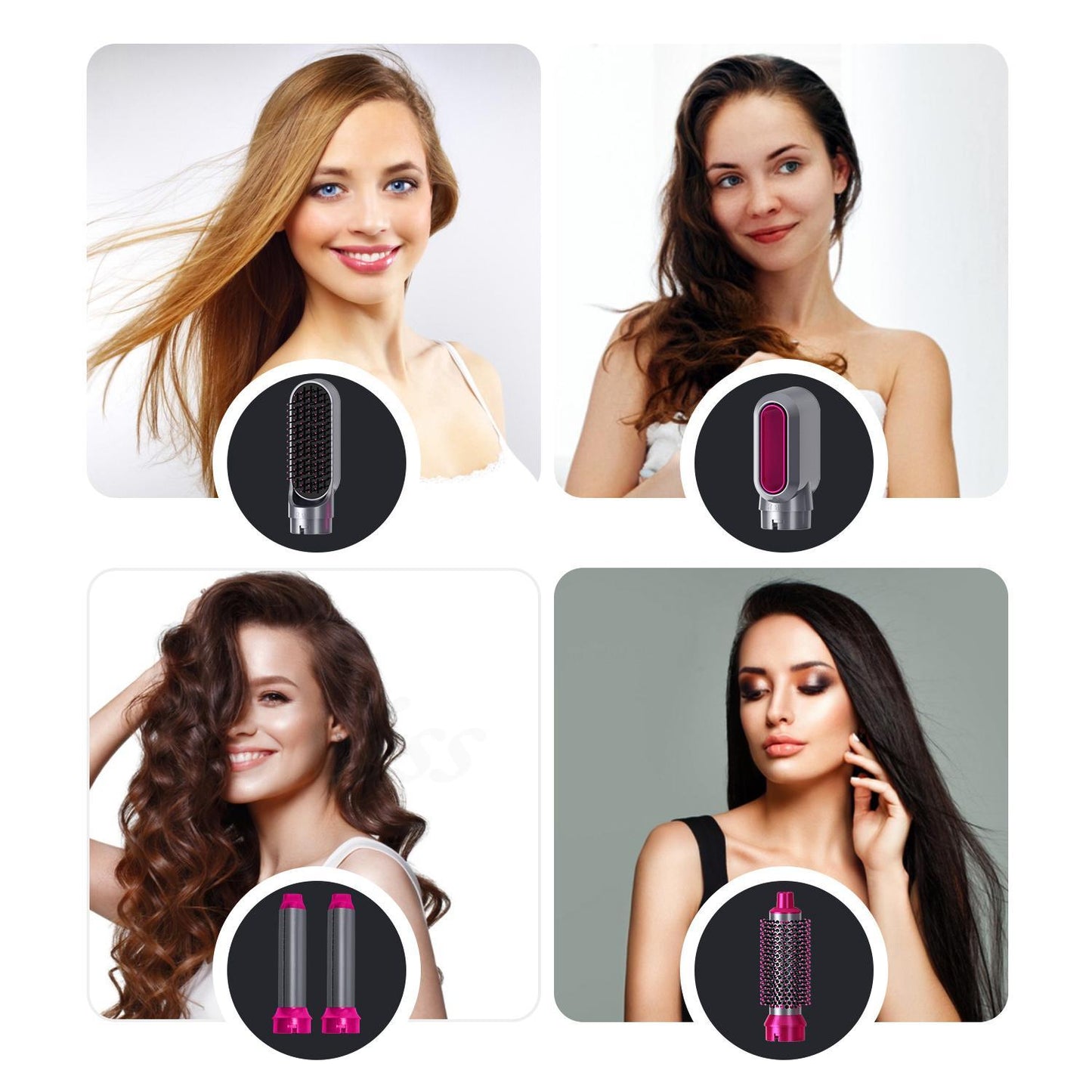 5 i 1 Professionell Hårtork Hårkrullare Hair Curler Locktång