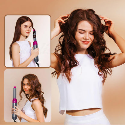 5 i 1 Professionell Hårtork Hårkrullare Hair Curler Locktång