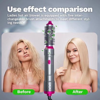 5 i 1 Professionell Hårtork Hårkrullare Hair Curler Locktång