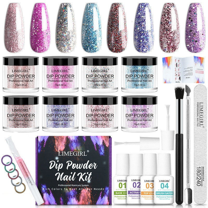 Akryl Nagel kit Nagel set Färg Set 12 Färger