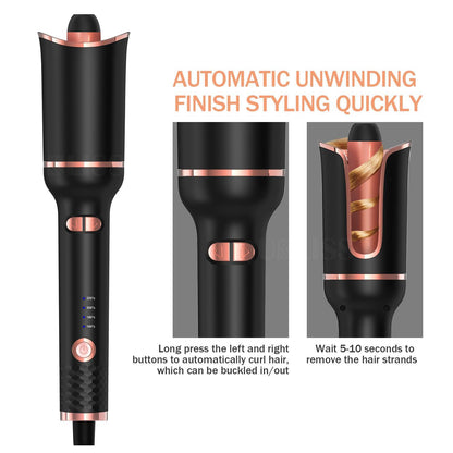 Automatisk Hårkrullare Hair Curler Locktång uppladdningsbar