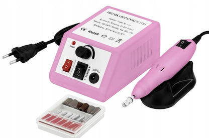 Elektrisk Nagelfil 54 Tillbehör Manikyr Kit för Naglar Rosa