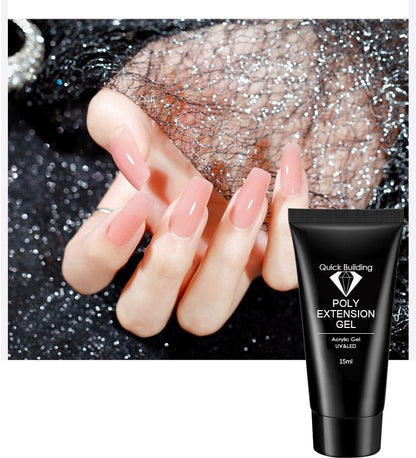 Polygel Nagelkit med UV lampa Nail Gel Färg