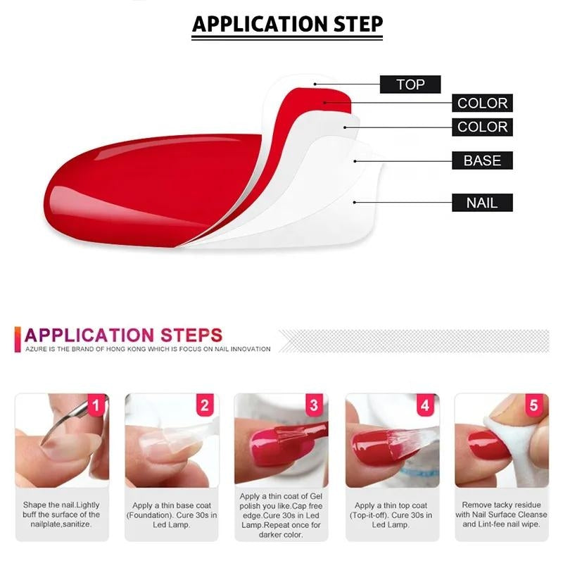 XXL UV Nagelkit Nail Gel med UV lampa Polygel Nagelslip
