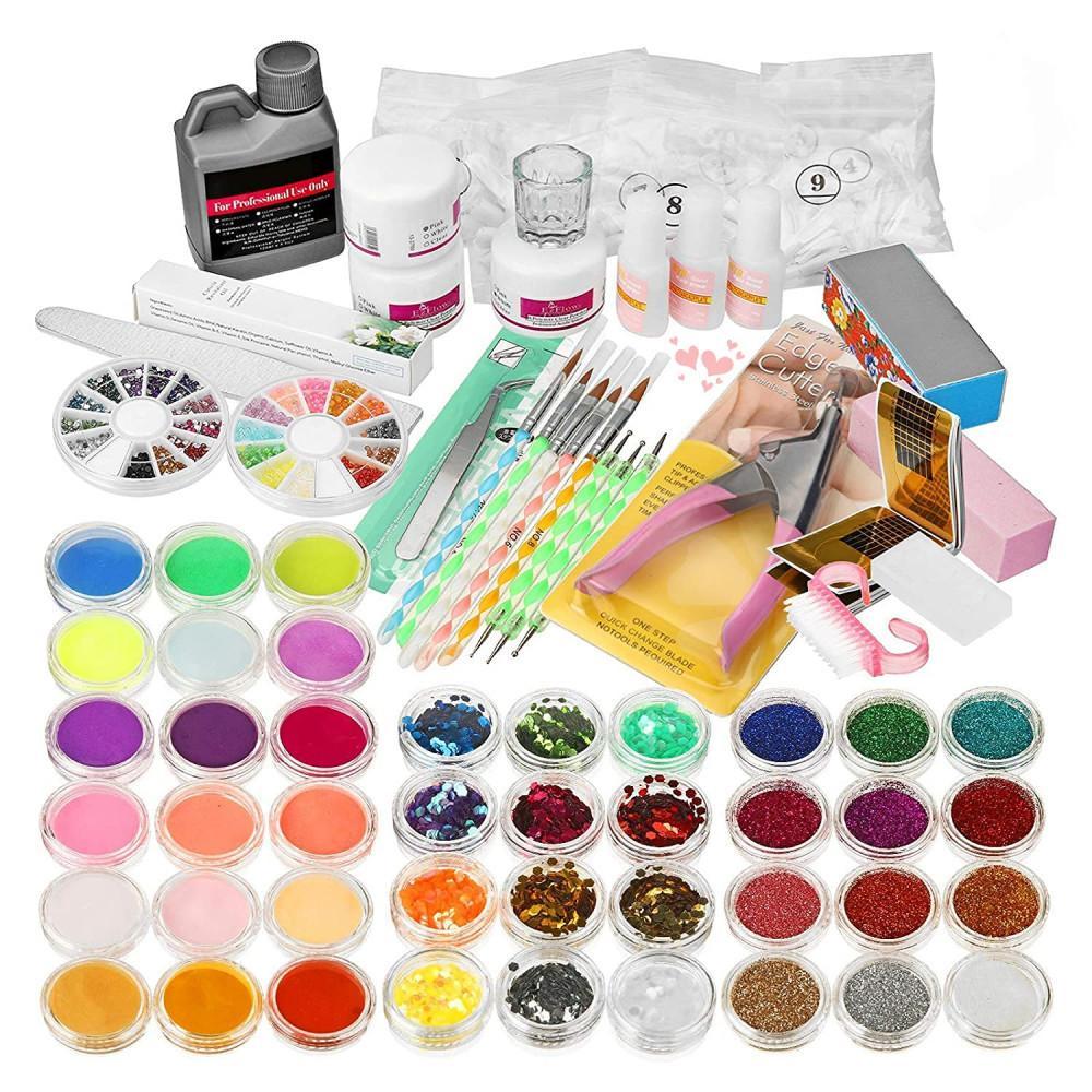 Akryl Nagel kit Nagel set Färg Set 12 Färger